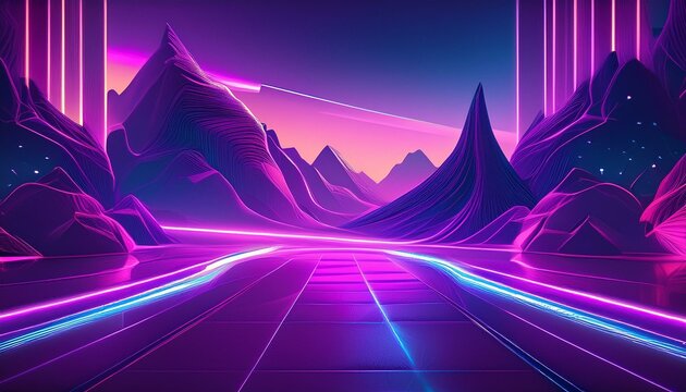 vibrant purple neon background
