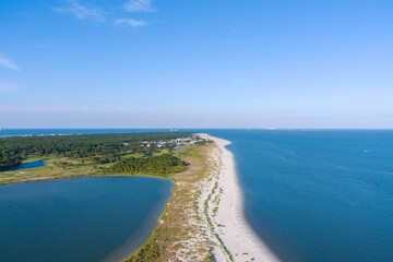 Sticker - The beach at Dauphin Island, Alabama in June