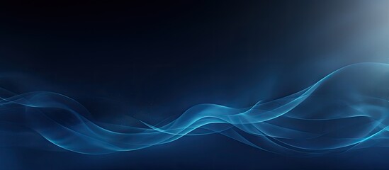 Fototapete - Dark blue and black blurred background with copy space image.