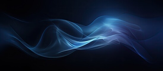 Fototapete - Dark blue and black blurred background with copy space image.