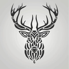 Poster - Reindeer Tribal Tattoo