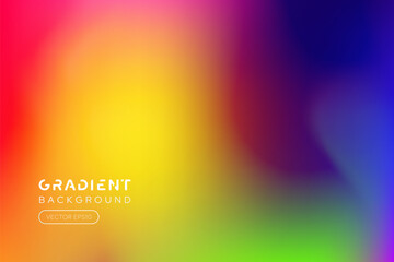 Wall Mural - vibrant rainbow color gradient background, pride month theme, vector design