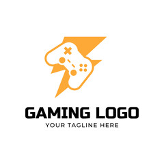 Canvas Print - Game console and video games stick logo design template logo.