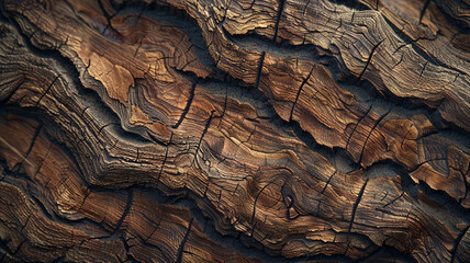 Wall Mural - brown wood texture. - close-up.