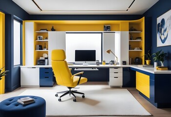 minimalist interior design style futuristic home office sleek furniture state of the art technology