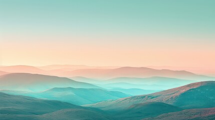 Aufkleber - A beautiful mountain range with a blue sky in the background