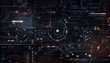 © jamrut - abstract technology graphic using binary code, flowcharts, hexagonal line and other technology elements over a black color background