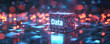 © Slowlifetrader - Blockchain the new technology transfer digital information with digital background, currency and big data connection concept, cube of data with word “Data”