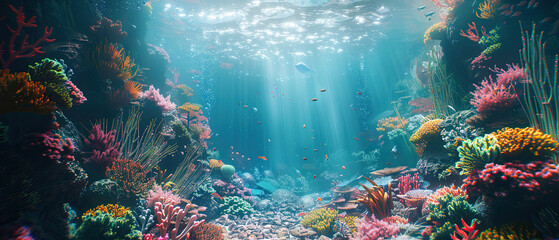 Wall Mural - underwater world