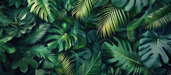 Background of Tropical Leaves