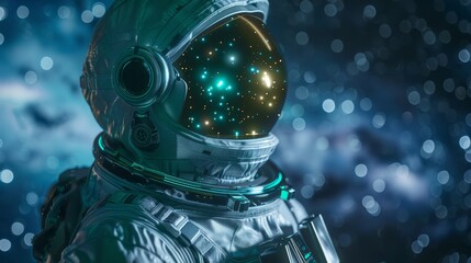 Wall Mural - the astronaut in space