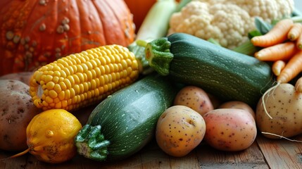 Canvas Print - Assortment of Fresh Vegetables