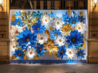 Wall Mural - frame with flowers