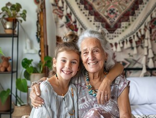 Poster - grandmother and granddaughter