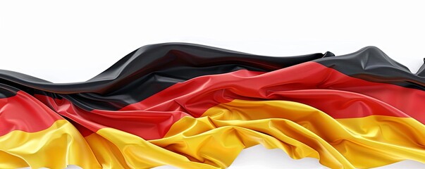 Wall Mural - Isolated flag of Germany on white background