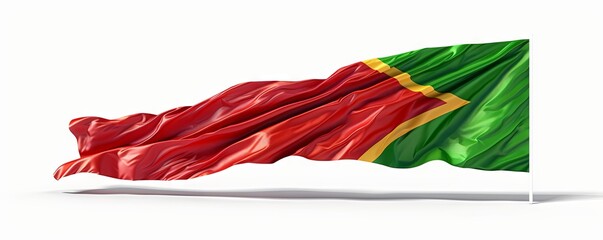 Isolated flag of Portugal on white background