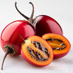 Poster - tamarillo fruits white background