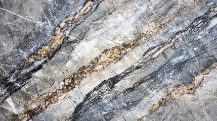 Wall Mural - Texture and background of granite stone Close up of natural grey surface slab