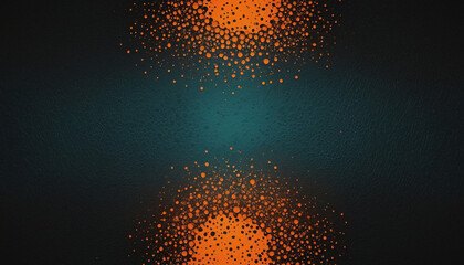Wall Mural - vibrant teal and orange gradient with a black grainy texture, perfect for your modern web cover desi