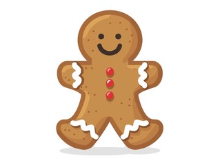 Poster - gingerbread man isolated on white