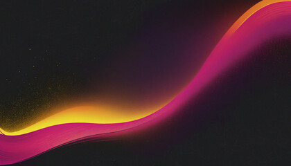 Wall Mural - colorful gradient design with retro vibes on a dark and grainy textured background, featuring shades