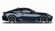 © nikola-master - Car side view illustration on a white background.