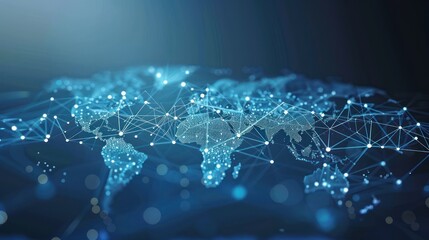 Wall Mural - capture the essence of global collaboration with a dynamic stock photo showcasing a world map vector