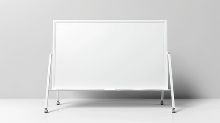 Whiteboard isolated white background