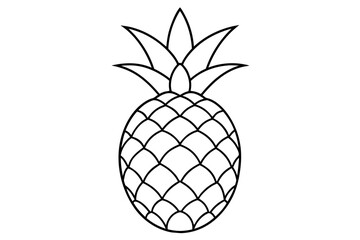 Wall Mural - Pineapple fruit icon