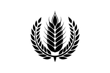 Wall Mural - Laurel Wreath Icon Flat Style Vector Illustration Logo