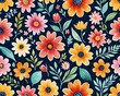 © Artthic - Colorful floral seamless pattern