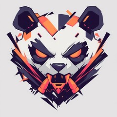 Wall Mural - Cute Panda Illustration to Inspire Your T-Shirt Design