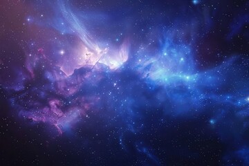 Wall Mural - majestic stars and nebula in deep outer space cosmic constellation galaxy background