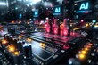 © Leo Rohmann - AI motherboard with colorful lights, digital art, technology innovation, artificial intelligence, high tech visuals, cyber theme, modern design