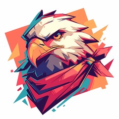 Wall Mural - Dynamic Eagle Illustration to Inspire Your T-Shirt Design