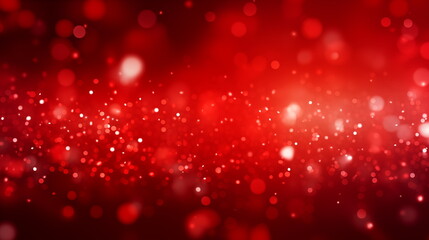 Wall Mural - bokeh background with red particles, light with light color background