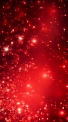bokeh background with red particles, light with light color background