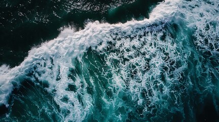 Wall Mural - Waves crashing on a beach background