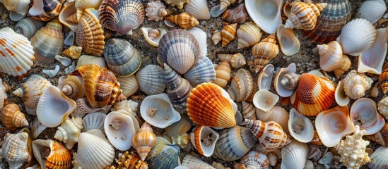 Canvas Print - Shells Scattered on the Beach