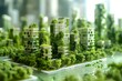 © ylivdesign - Innovative sustainable urban landscape concept integrating green architecture and ecofriendly futuristic planning for a modern cityscape with energyefficient skyscrapers and renewable infrastructure