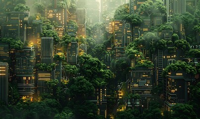 Wall Mural - In a world where circuit board technology powers everything from artificial intelligence to renewable energy grids