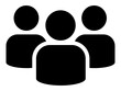 © Vector Elements - Group of people or users flat icon for apps and websites isolated on transparent background.