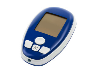 Glucose meter, glucometer isolated on transparent background