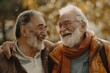 © vefimov - Two older men standing together, possibly friends or family members