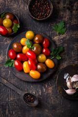 Wall Mural - Assortment of different cherry tomatoes