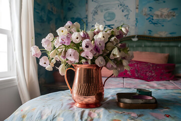 Sticker - still life with flowers