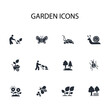 © zumrotul - garden icon set.vector.Editable stroke.linear style sign for use web design,logo.Symbol illustration.