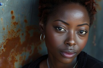 Wall Mural - Jeune femme afro-américaine