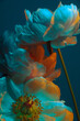 © THAIS RAMOS VARELA/Stocksy - Serene Twilight Bloom: Delicate Peonies Against a Soft Blue Sky