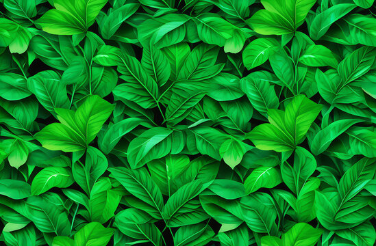 Background of natural beautiful pattern of young succulent green leaves